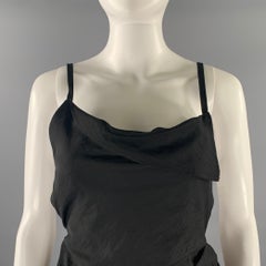 JACQUEMUS Size 00 Black Draped Dress