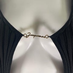 JACQUEMUS Größe 2 Schwarz Viskose / Polyamid Langarm Freizeitoberteil