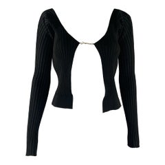 JACQUEMUS Größe 2 Schwarz Viskose / Polyamid Langarm Freizeitoberteil