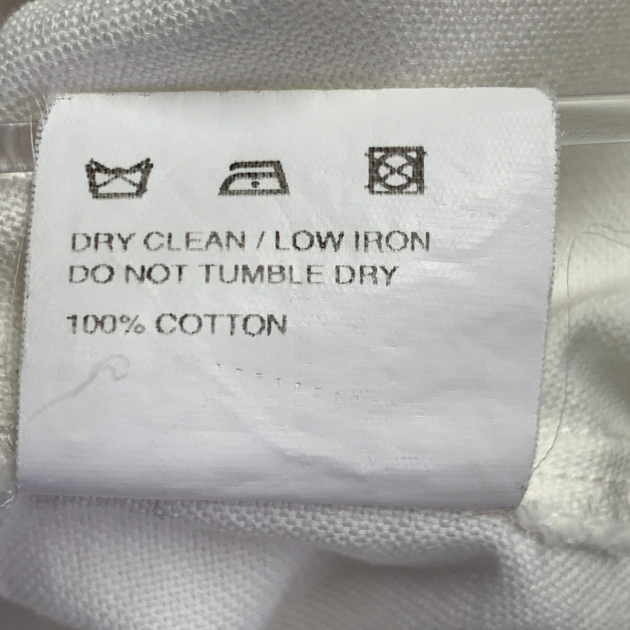 JACQUEMUS Size 6 Cream Cotton Fitted Tuxedo Shirt For Sale 6