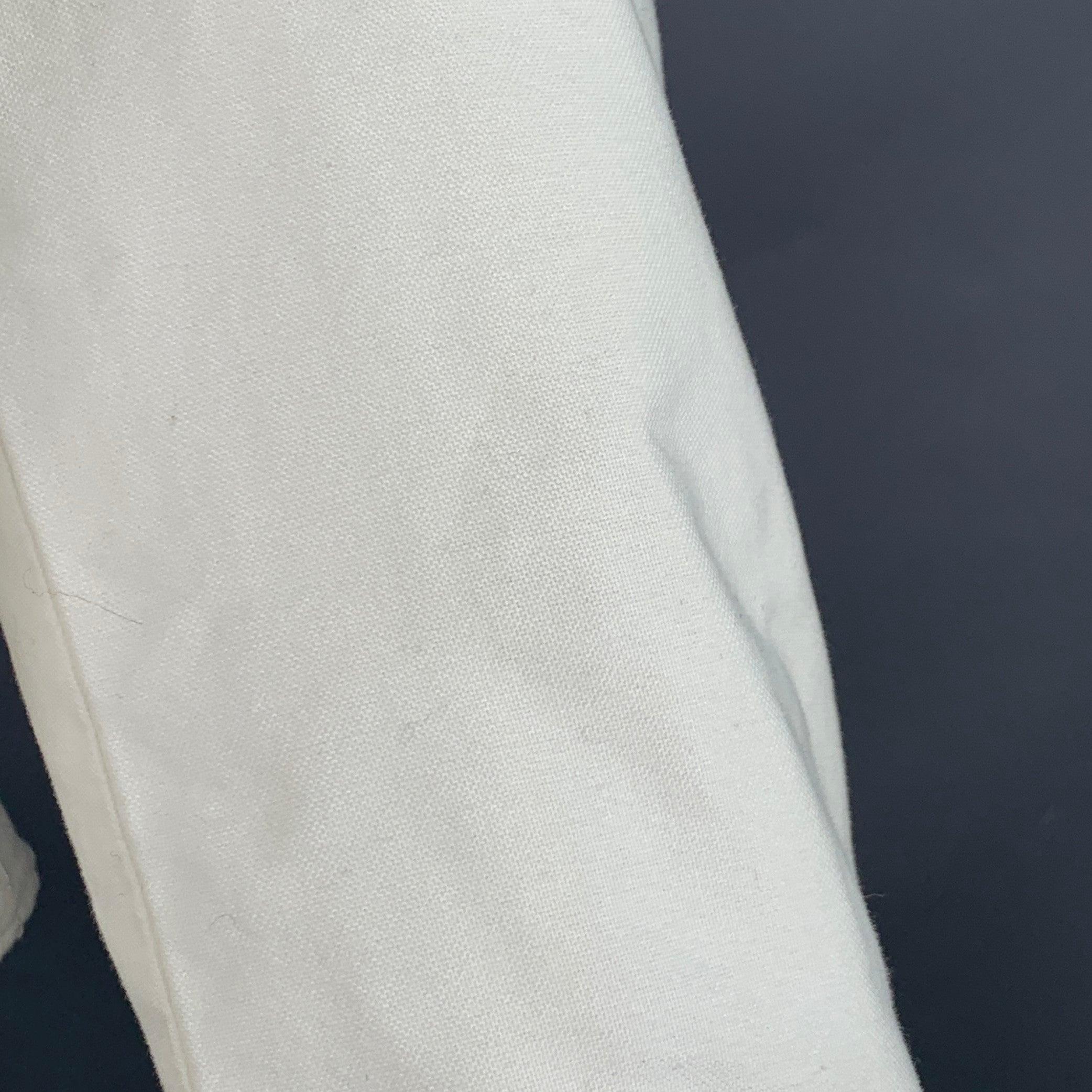 JACQUEMUS Size 6 Cream Cotton Fitted Tuxedo Shirt For Sale 1