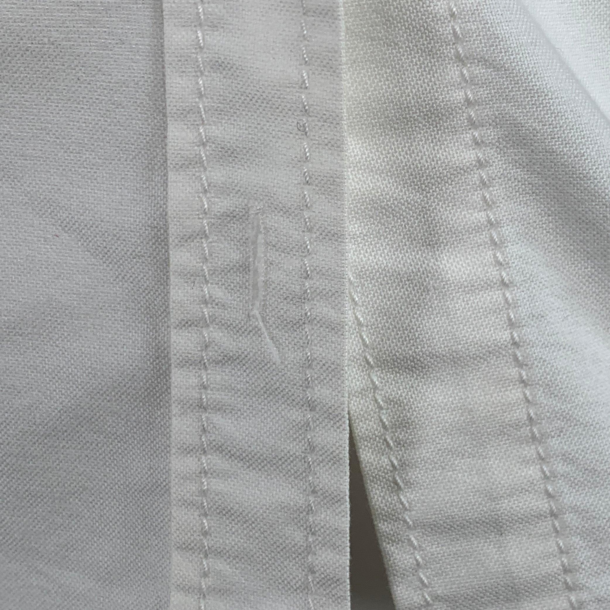 JACQUEMUS Size 6 Cream Cotton Fitted Tuxedo Shirt For Sale 3