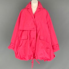 JACQUEMUS Size M Pink Polyester Solid Coat