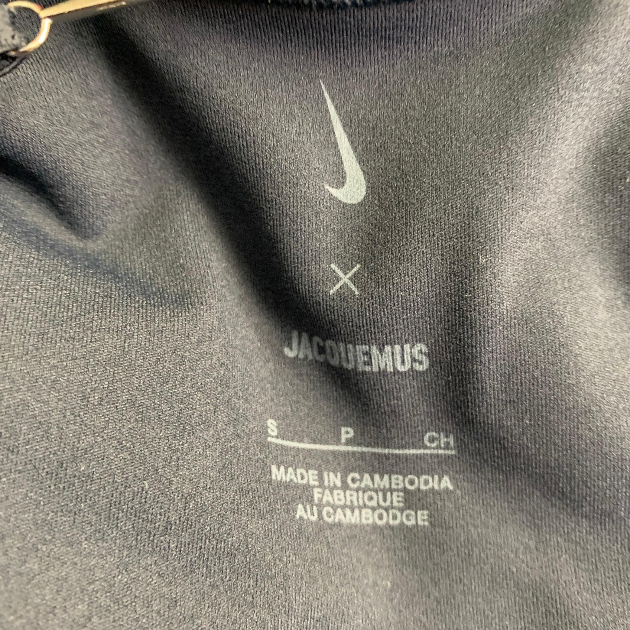 Jacquemus Taglia S Mini abito a strati in misto poliestere navy in vendita 2