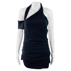 Jacquemus Taglia S Mini abito a strati in misto poliestere navy