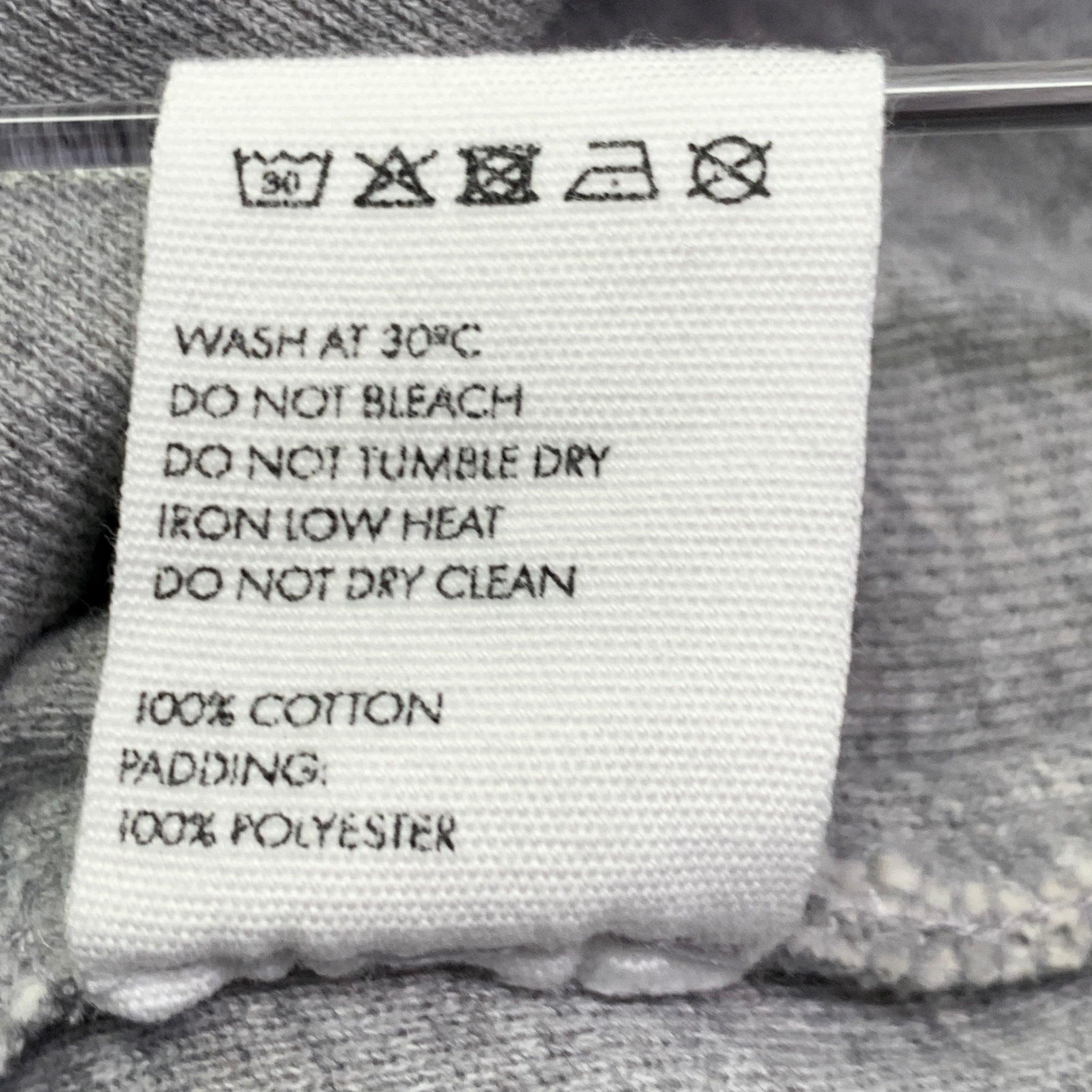 JACQUEMUS Size XL Doubourne Heather Grey Padded Cotton Hooded Sweatshirt 1