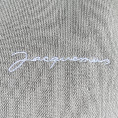 JACQUEMUS Größe XXL Sage Grün Baumwolle Logo Hoodie Sweatshirt