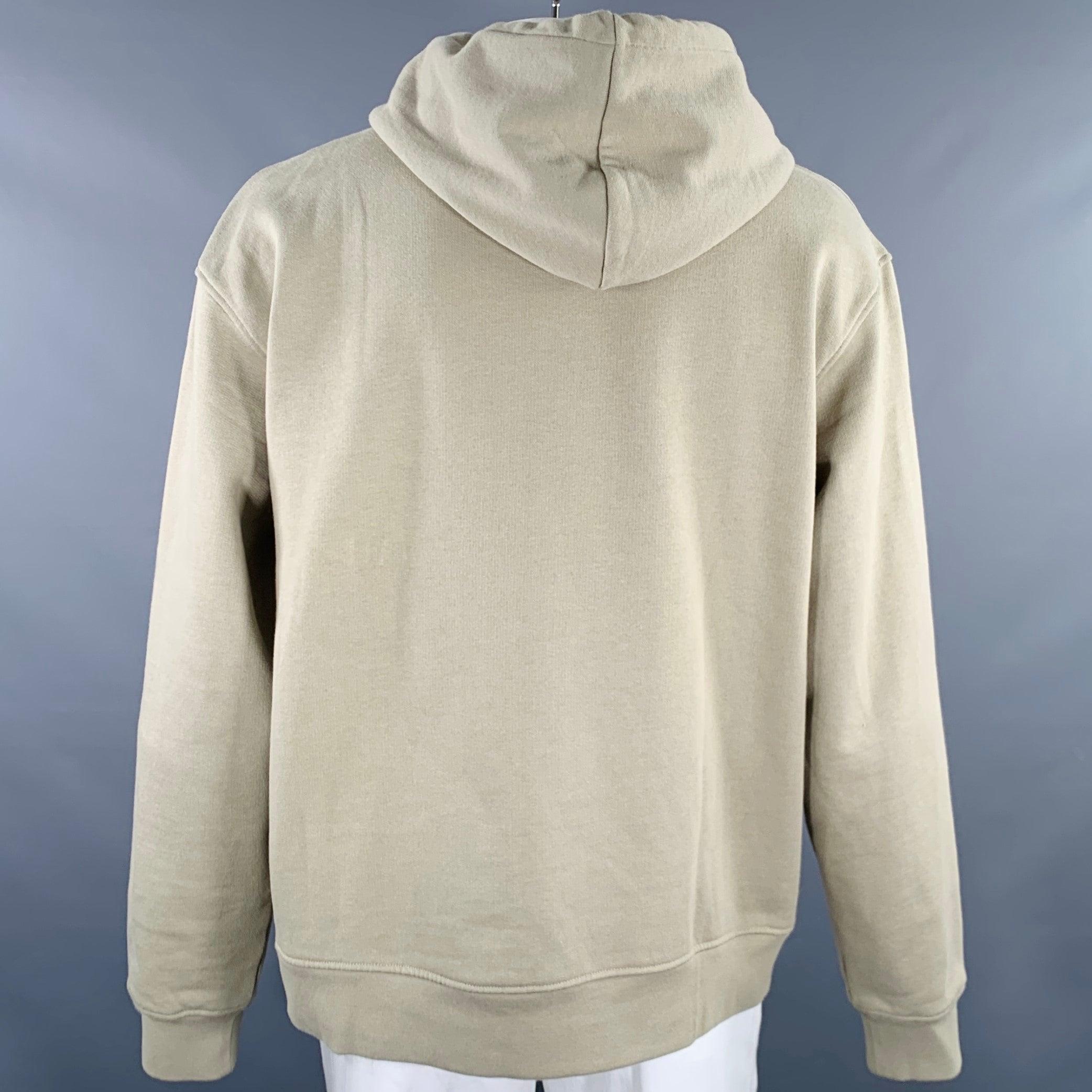JACQUEMUS Size XXL Sage Green Cotton Logo Hoodie Sweatshirt 1