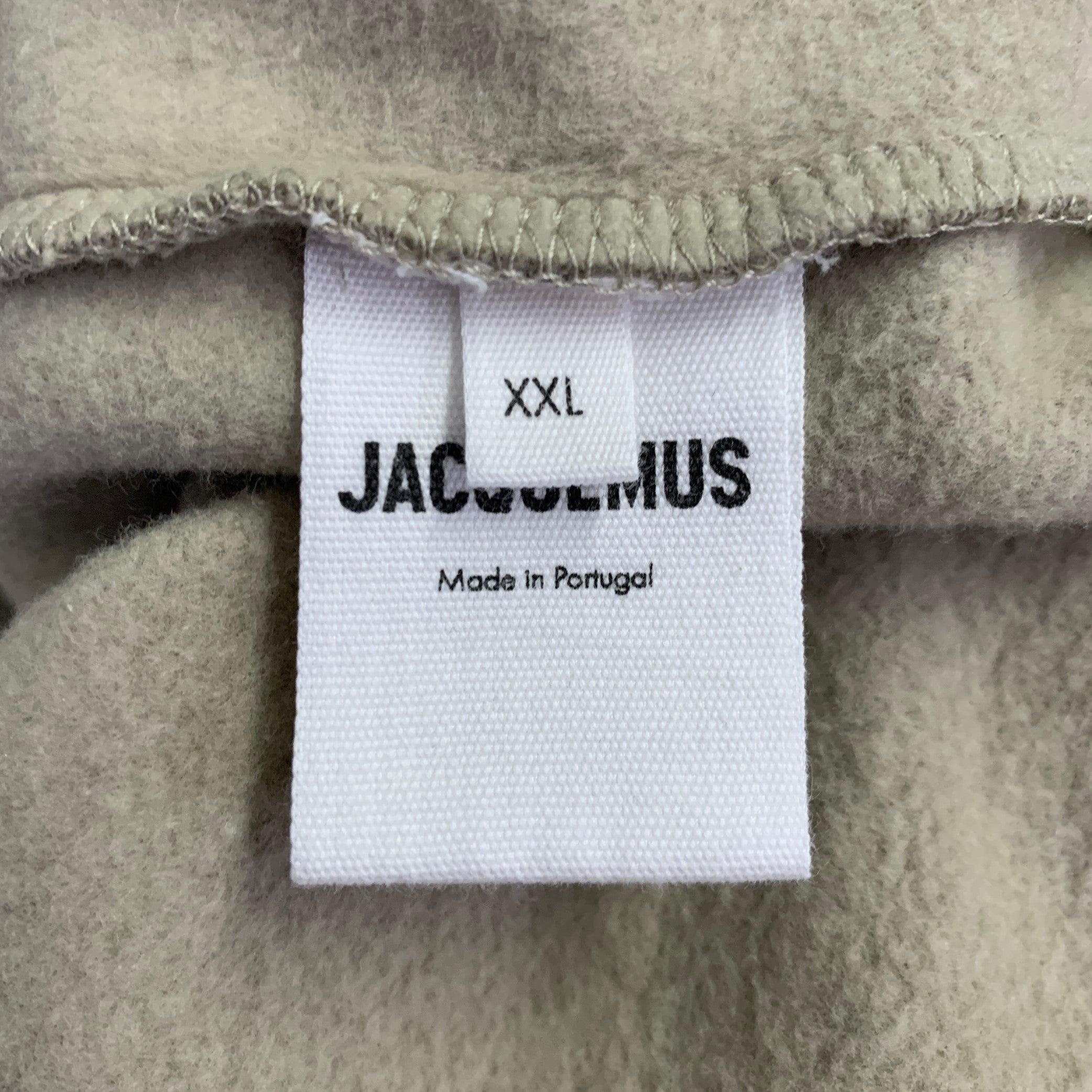 JACQUEMUS Size XXL Sage Green Cotton Logo Hoodie Sweatshirt 3