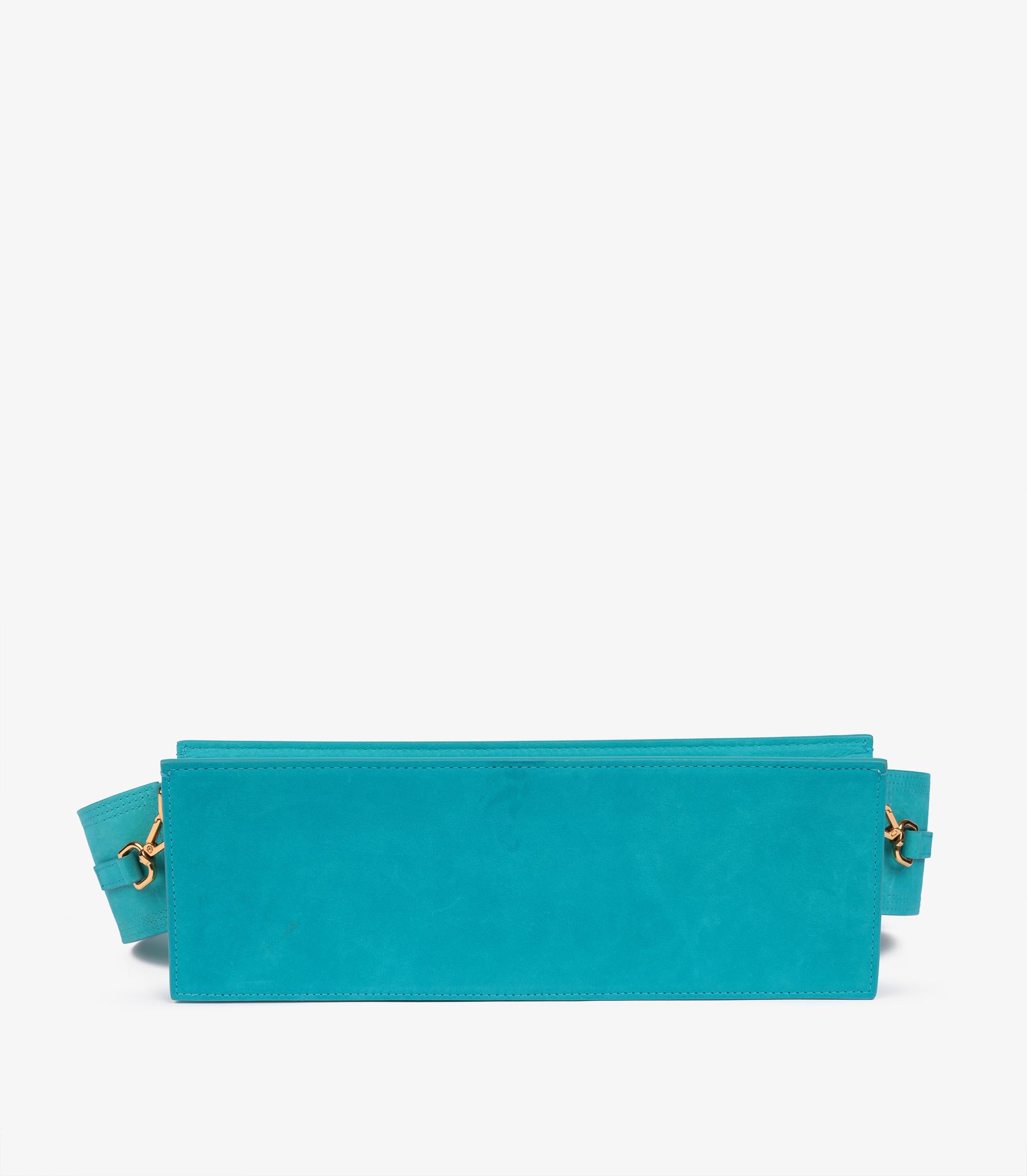 Jacquemus Turquoise Calfskin Suede Le Cuicui For Sale 1