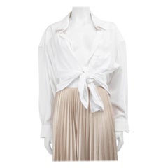 Jacquemus Camicia bianca con dettaglio nodo Taglia M