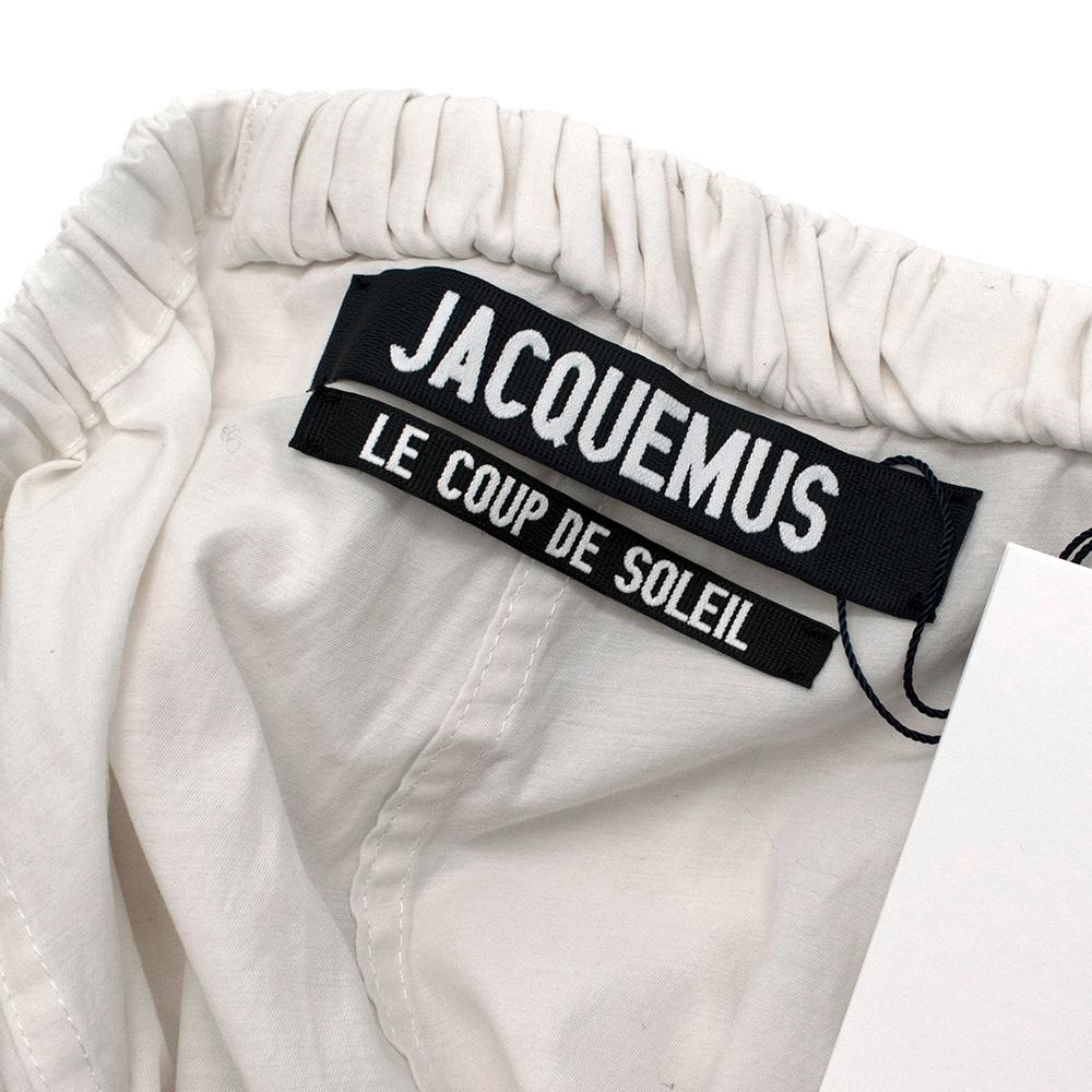 Jacquemus White La Jupe Cueillette Cotton Maxi Skirt - Size US 4 For Sale 2