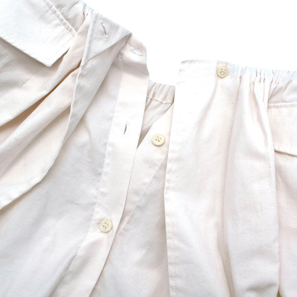 Jacquemus White La Jupe Cueillette Cotton Maxi Skirt - Size US 4 In New Condition For Sale In London, GB