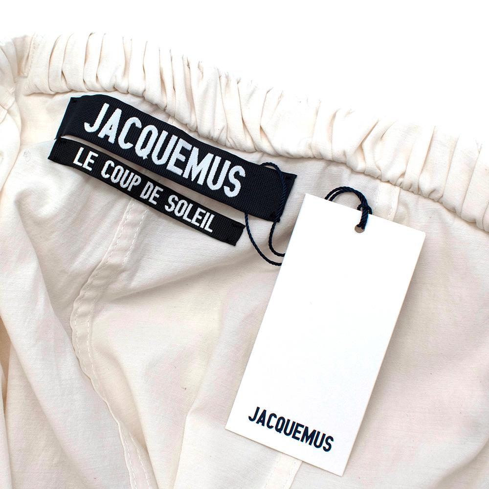 Jacquemus White La Jupe Cueillette Cotton Maxi Skirt - Size US 4 For Sale 1