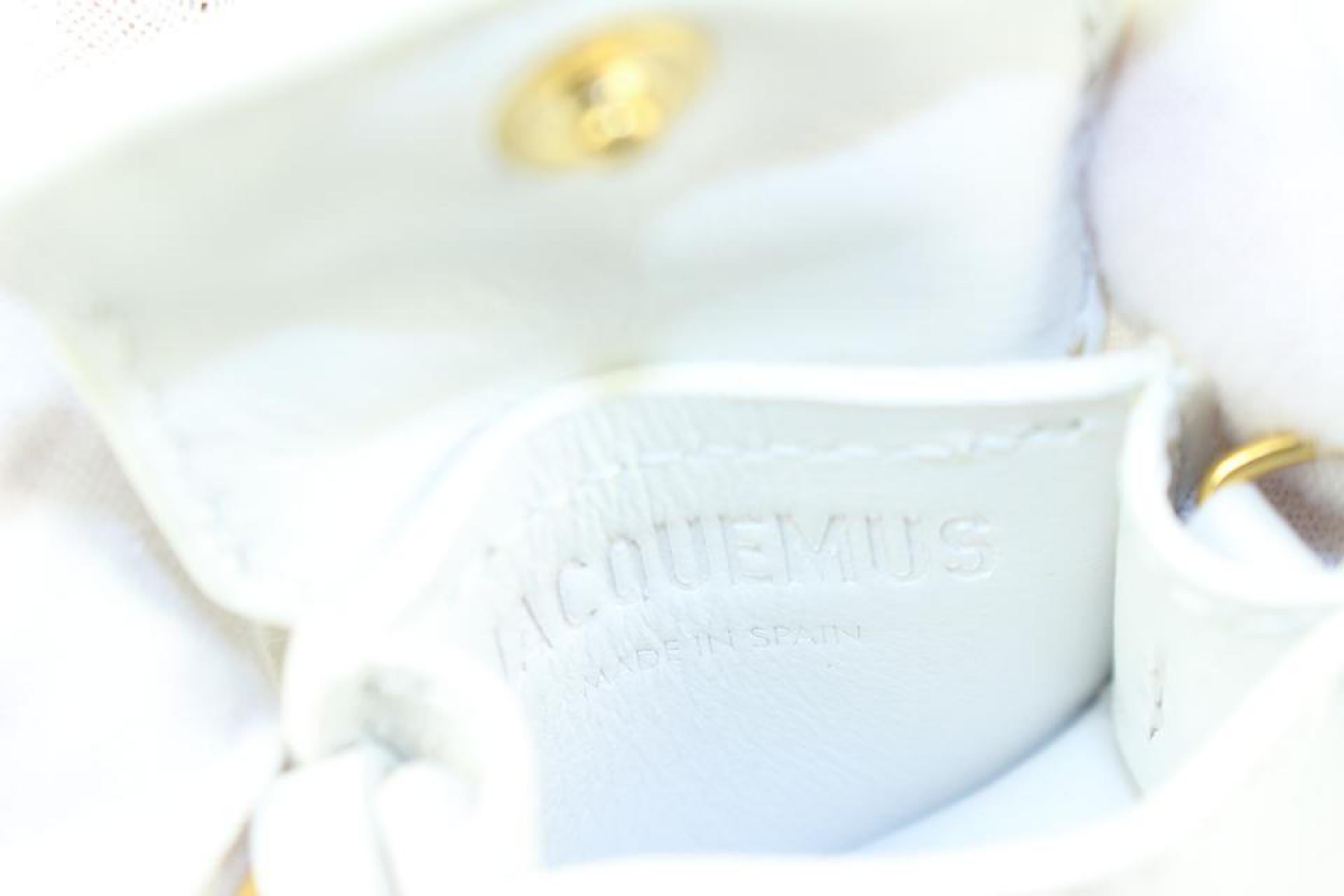 Jacquemus Weiße Le Petit Chiquito Nano Mini-Umhängetasche 4j815 Damen im Angebot