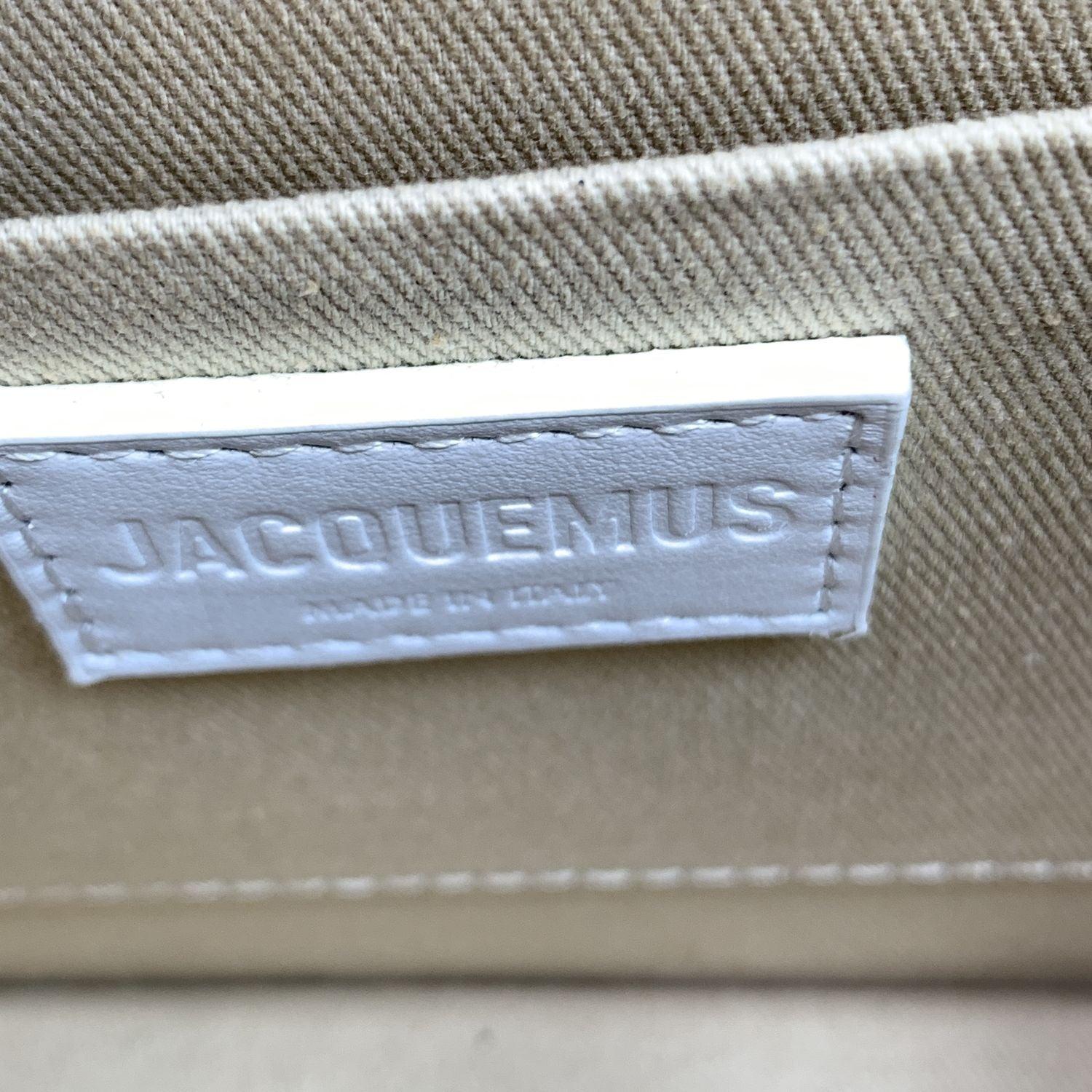 Jacquemus White Leather Le Grand Chiquito Structured Bag 1