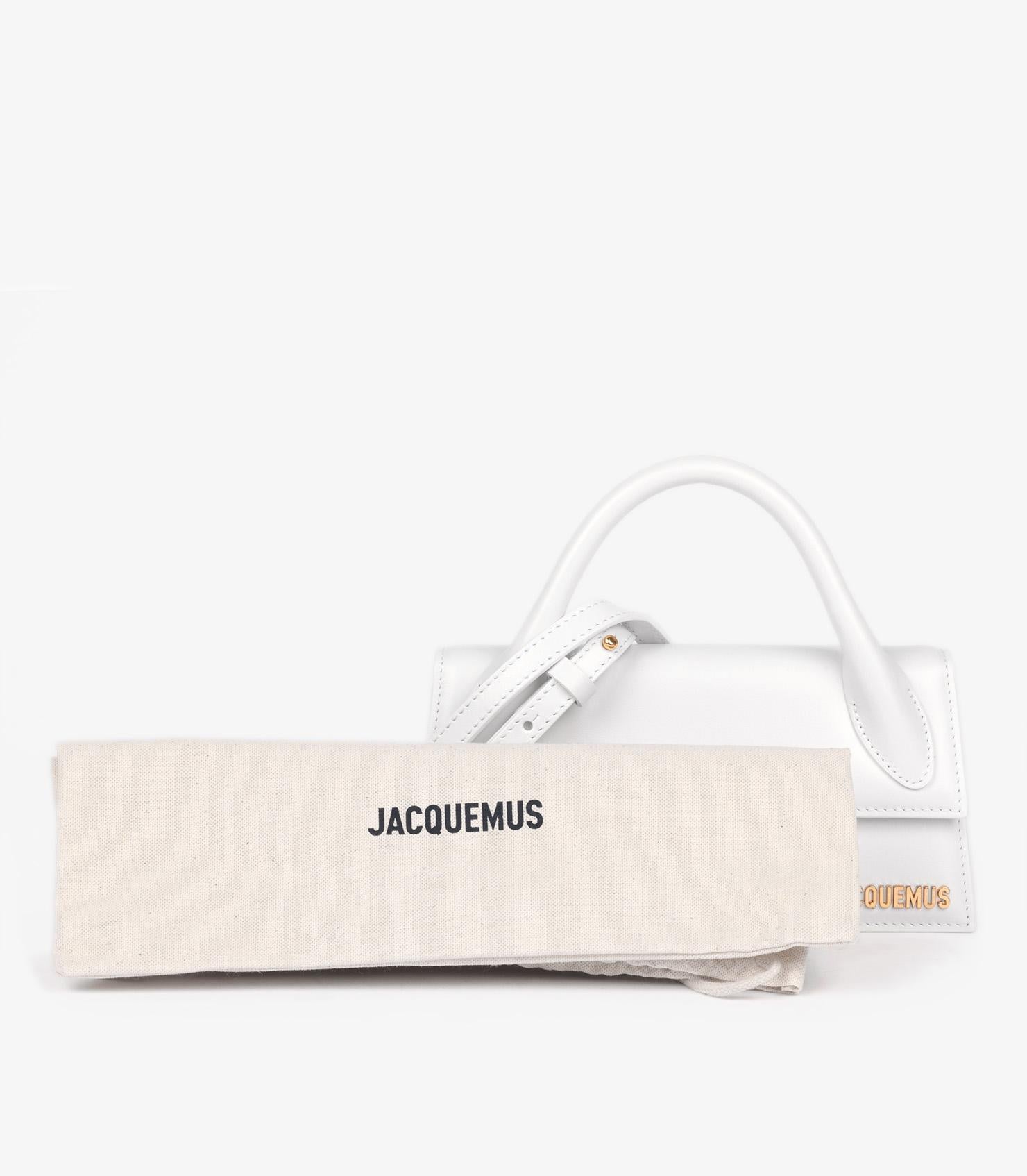 Jacquemus White Smooth Calfskin Leather Le Chiquito Long 7