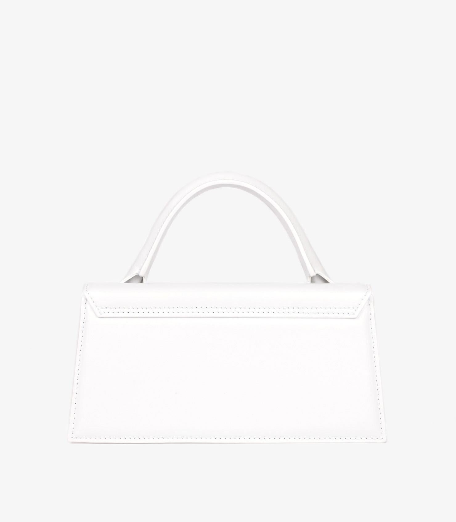 Jacquemus White Smooth Calfskin Leather Le Chiquito Long 2