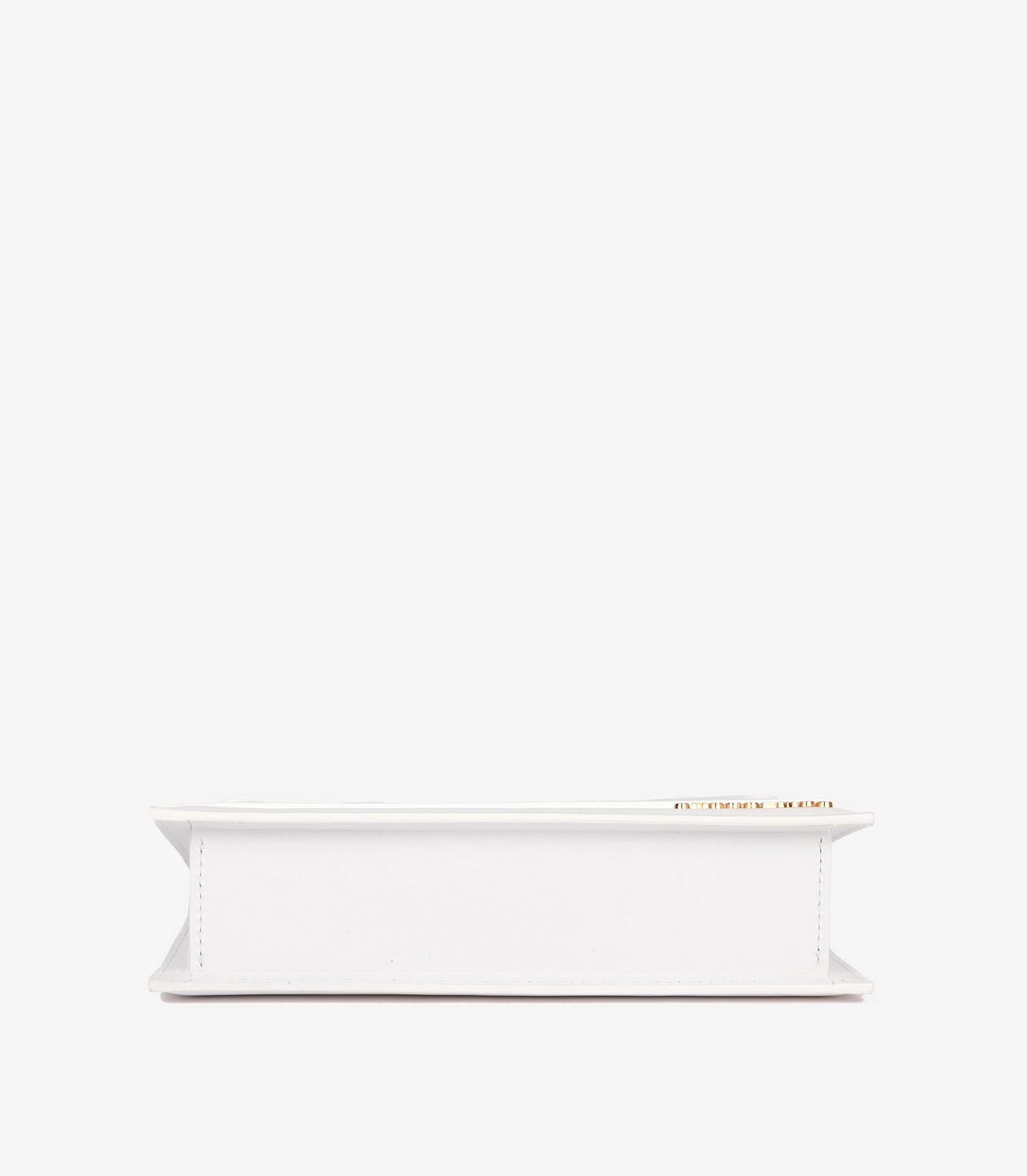Jacquemus White Smooth Calfskin Leather Le Chiquito Long 3