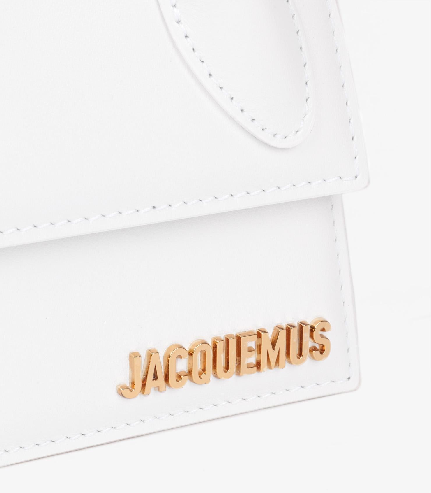 Jacquemus White Smooth Calfskin Leather Le Chiquito Long 4