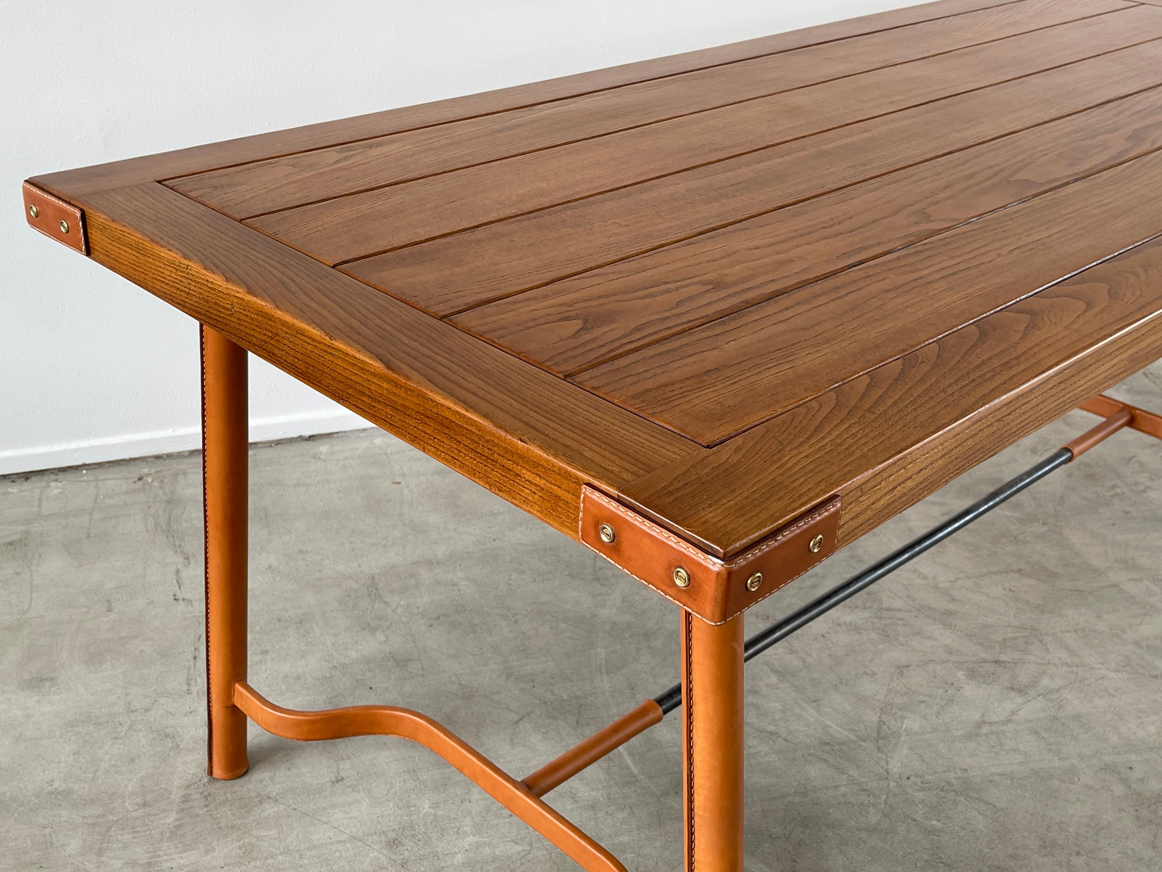 Jacques Adnet Table/Desk In Good Condition For Sale In Beverly Hills, CA