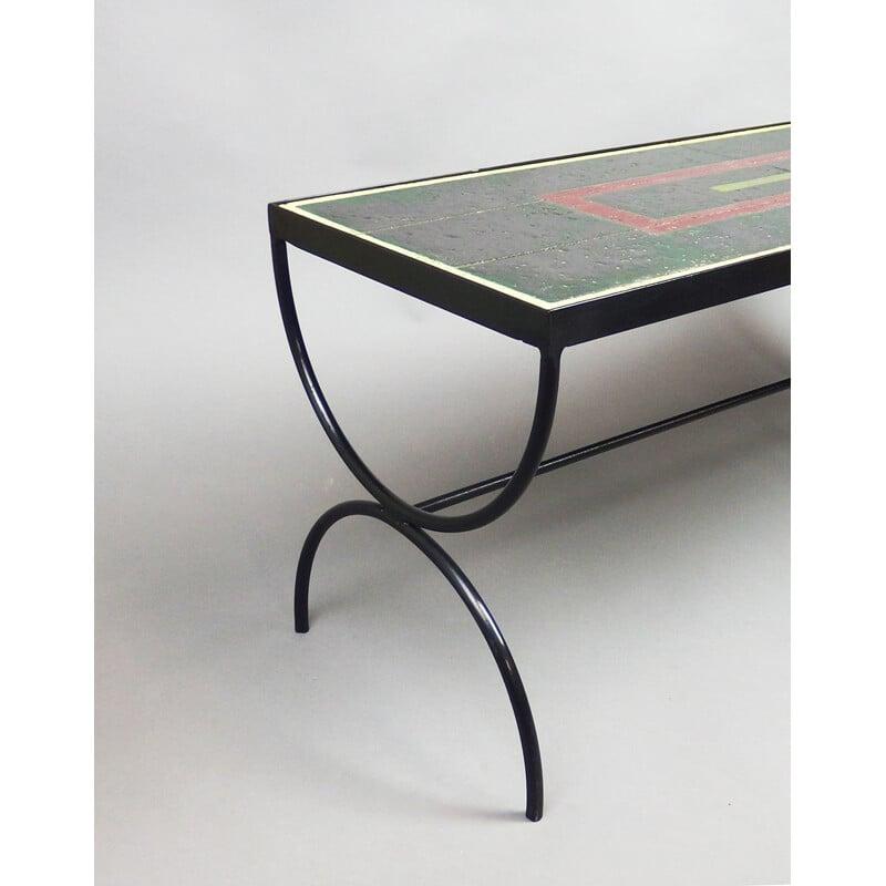 Table basse Jacques Adnet (1900/1984) en vente 5