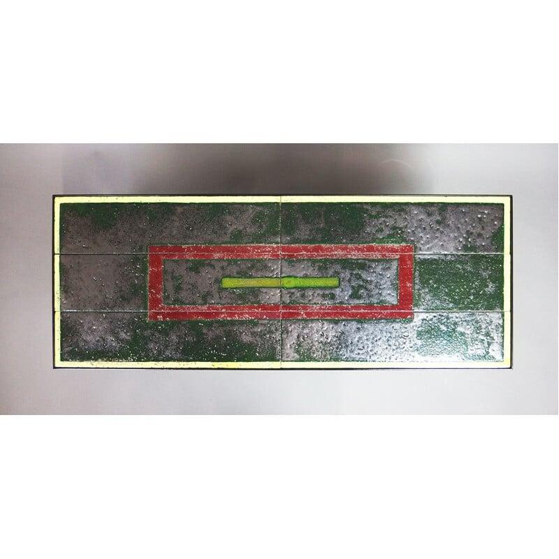 Laque Table basse Jacques Adnet (1900/1984) en vente