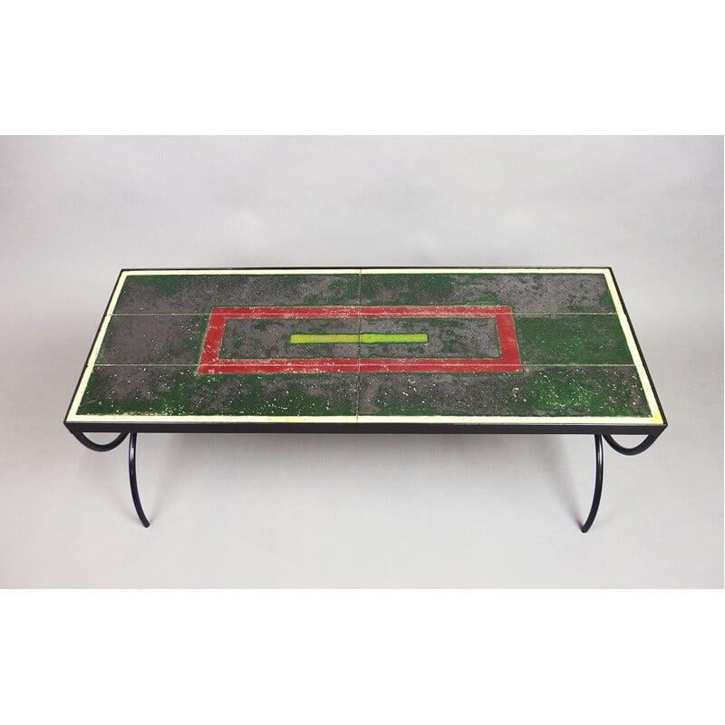 Table basse Jacques Adnet (1900/1984) en vente 1