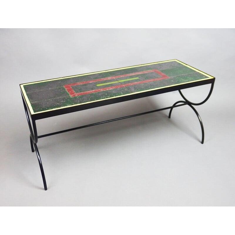 Table basse Jacques Adnet (1900/1984) en vente 4