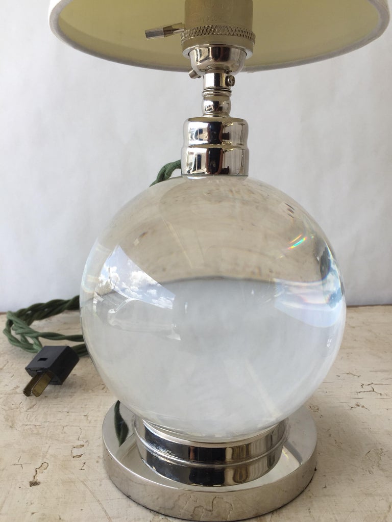 Crystal Ball Table Lamps at 1stDibs