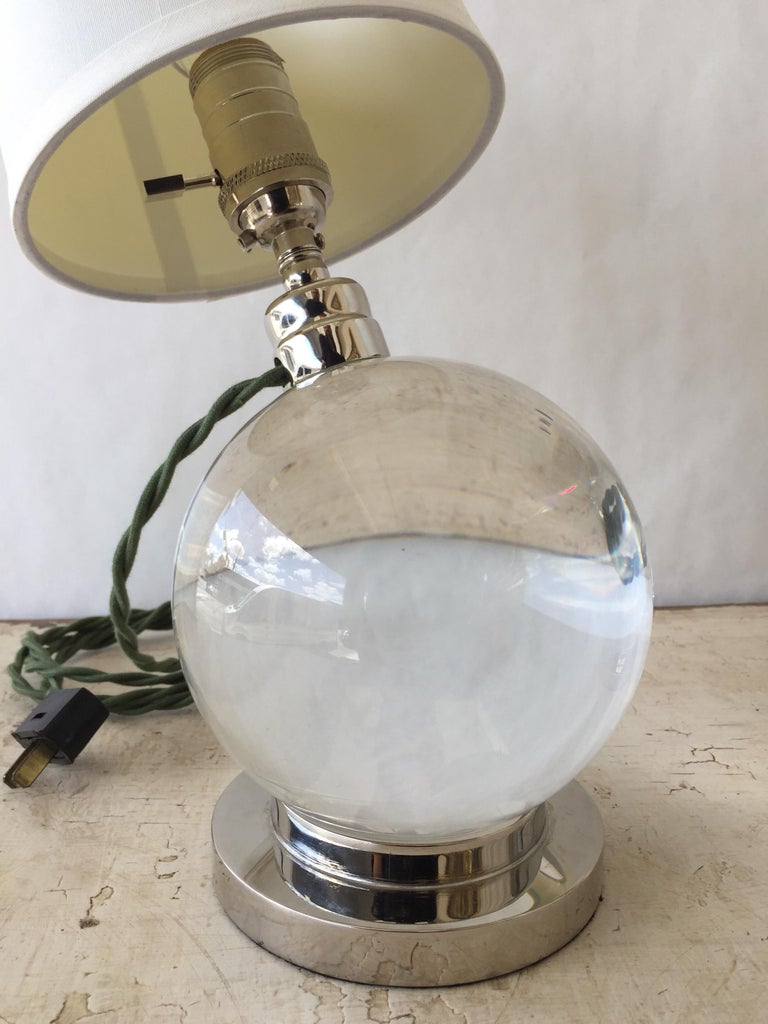 Crystal Ball Table Lamps at 1stDibs