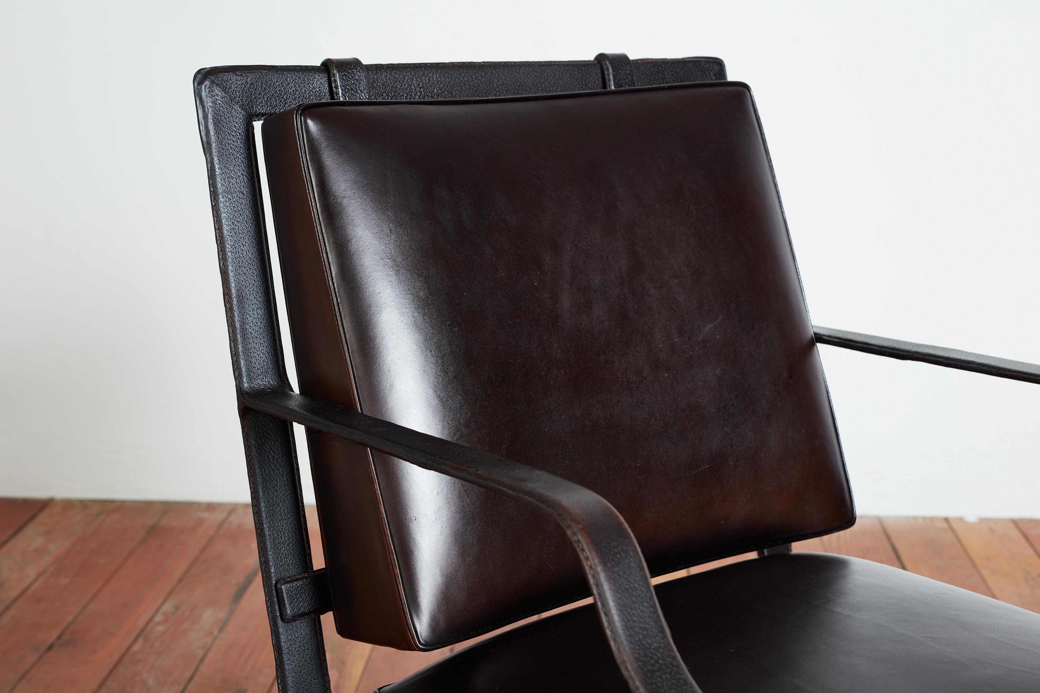 Jacques Adnet Arm Chair For Sale 5