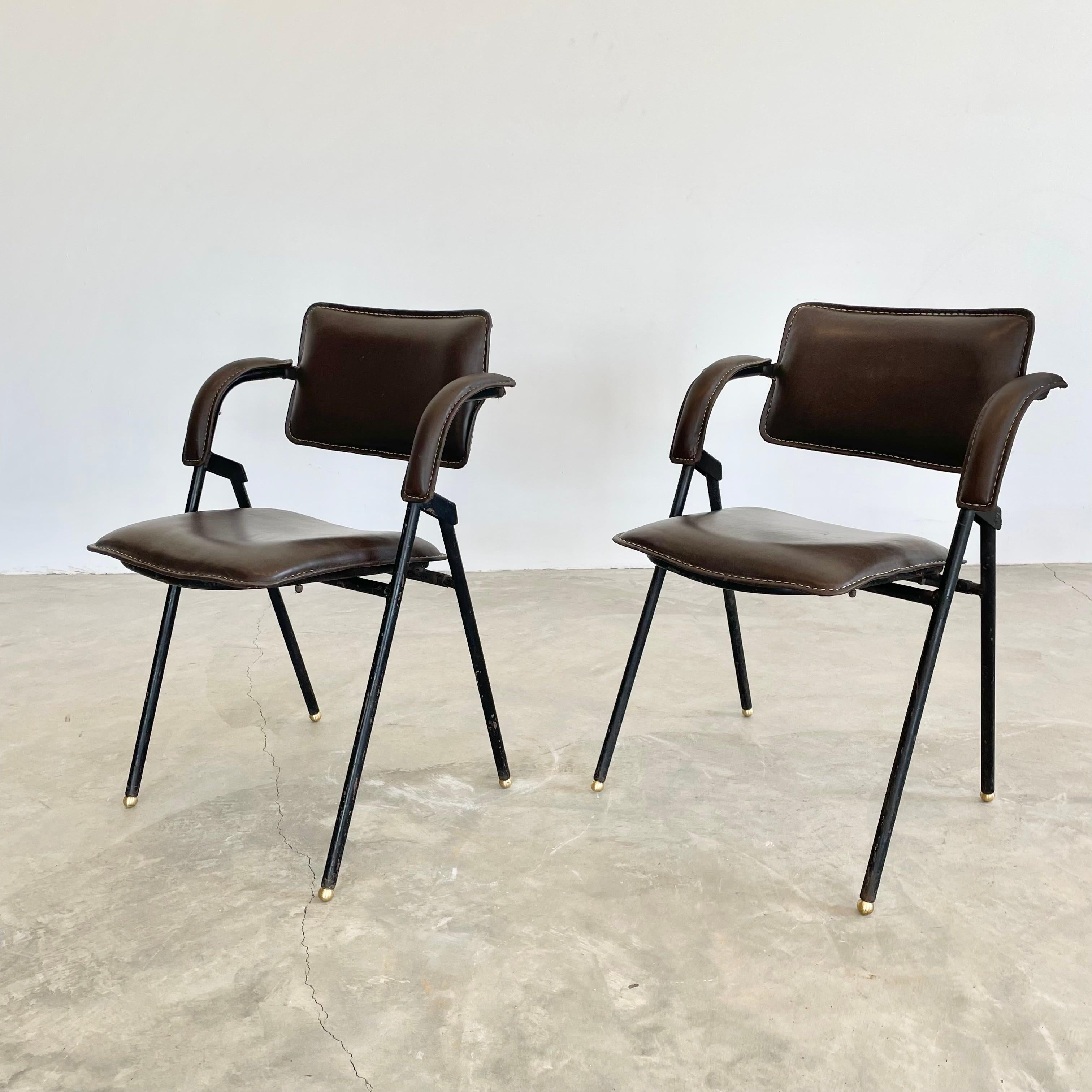 French Jacques Adnet Armchair, 1950s, France For Sale