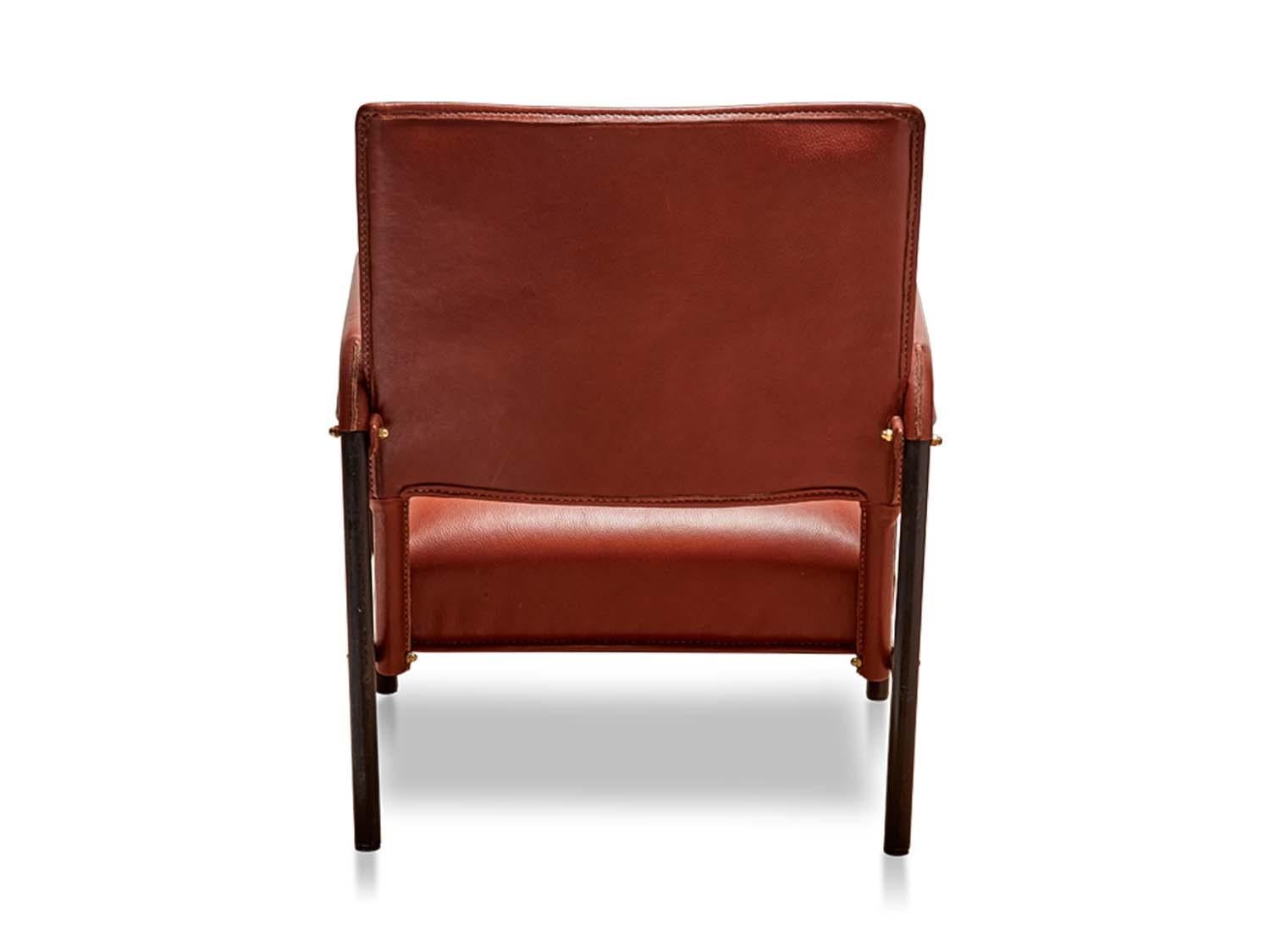 Jacques Adnet Armchair In Excellent Condition In Los Angeles, CA