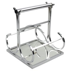 Jacques Adnet Art Deco Barware Bottle Holder Carrier, circa 1930