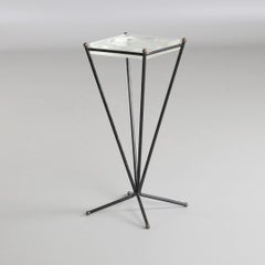 Jacques Adnet Ash Tray, France, 1950's Modernist, Catchall on Stand, Mid Century