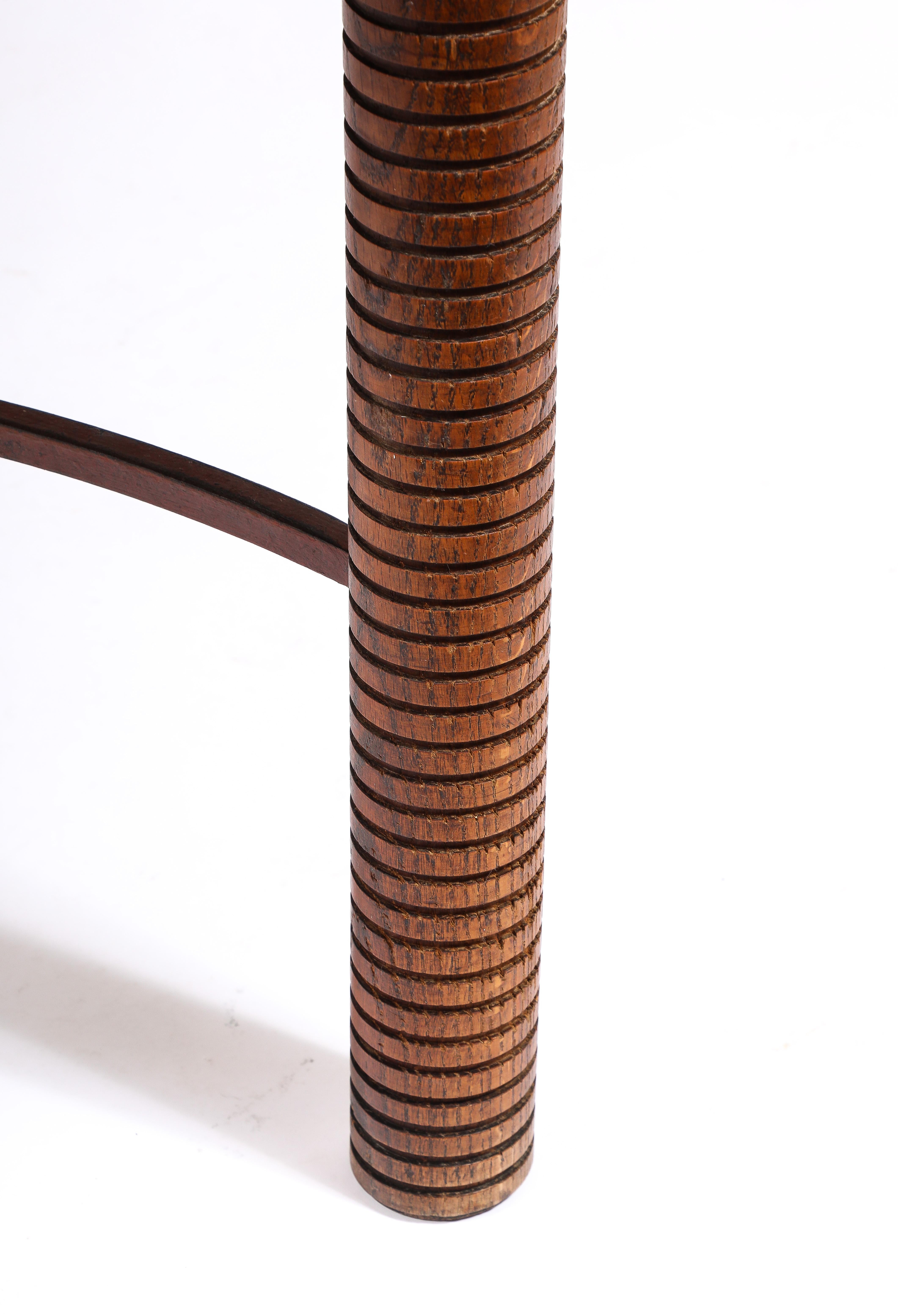 Jacques Adnet Att. Dining Table, France 1940's For Sale 7