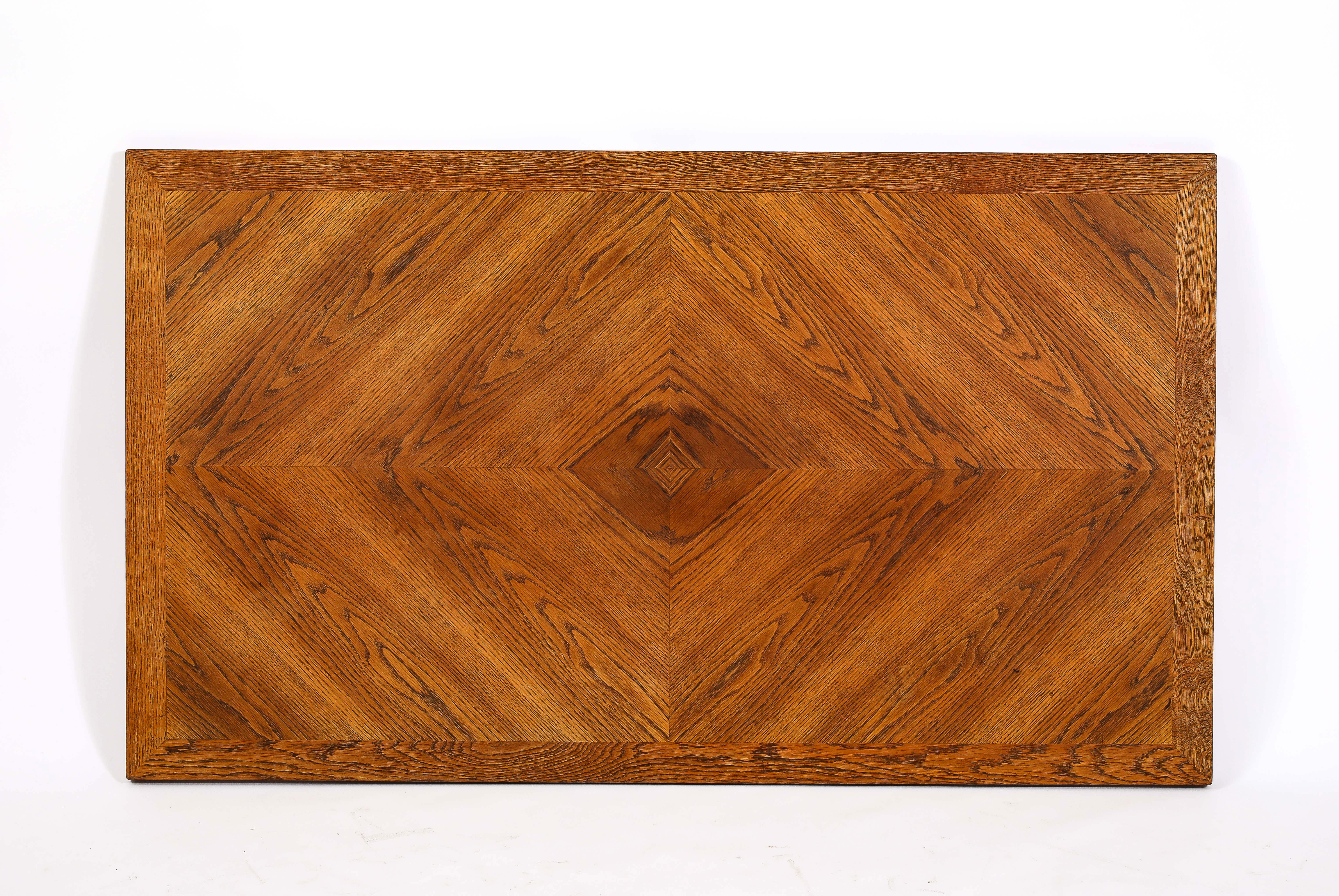 Jacques Adnet Att. Dining Table, France 1940's For Sale 10