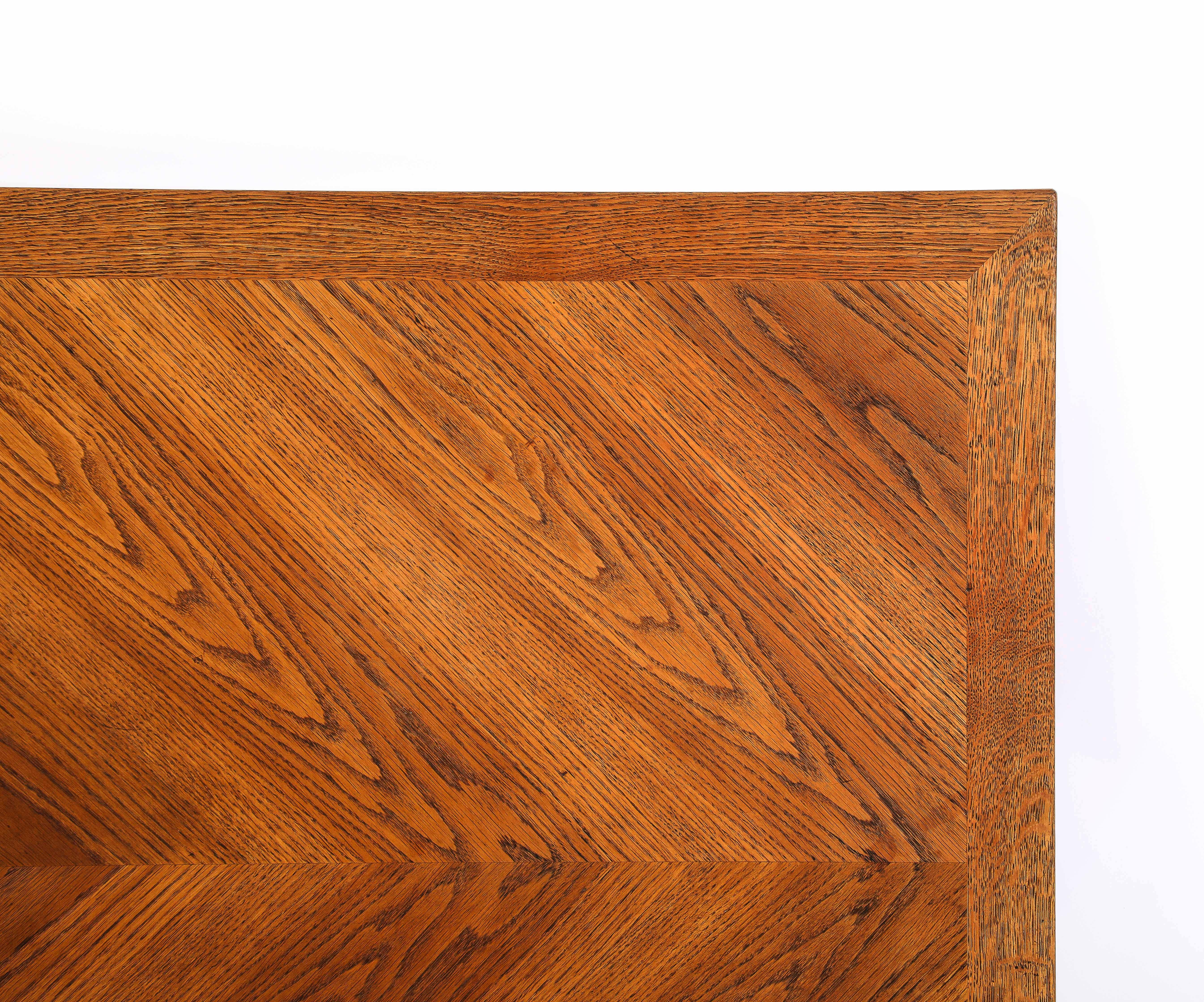 Jacques Adnet Att. Dining Table, France 1940's For Sale 11