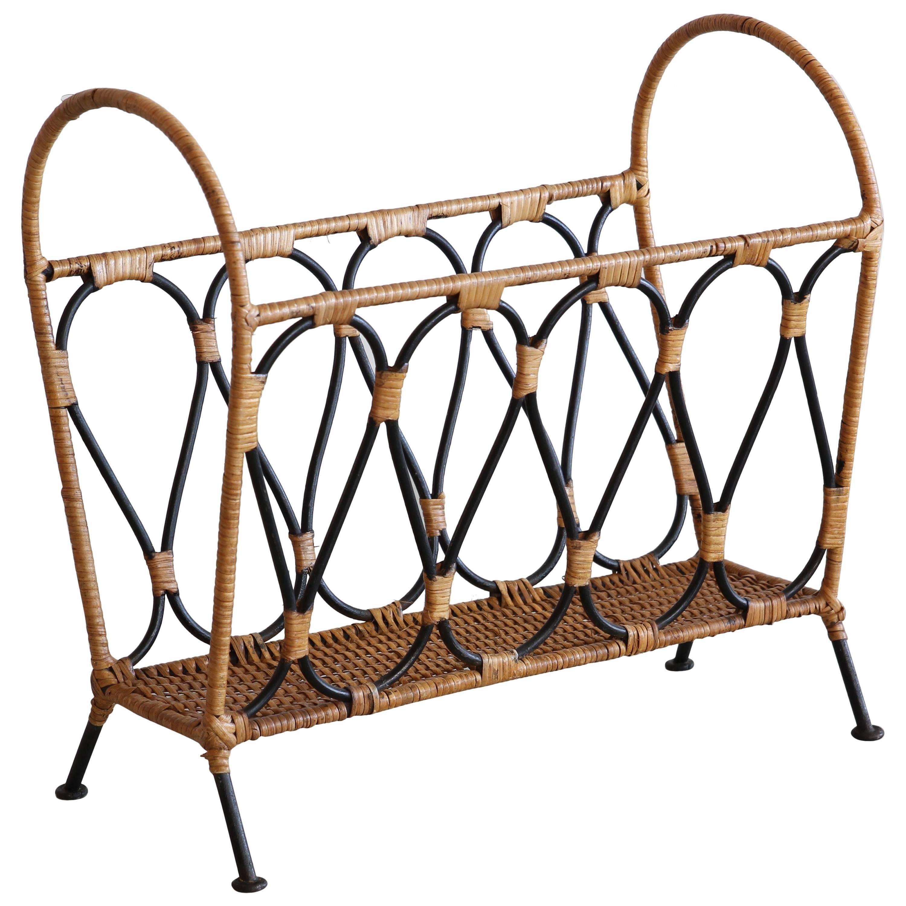 Jacques Adnet Attributed Magazine Rack