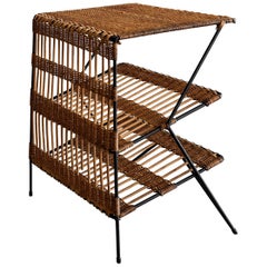 Jacques Adnet Attributed Magazine Table Jacques Adnet Attributed Magazine Table