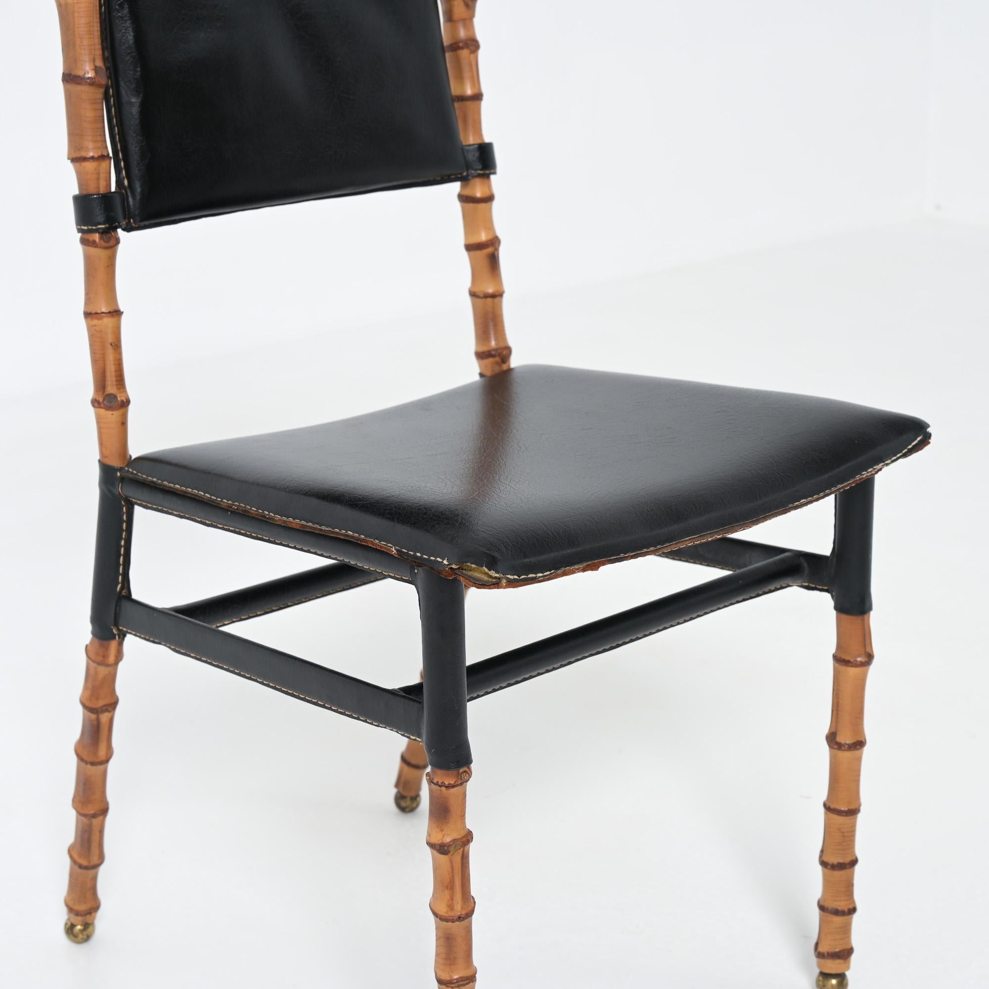 Jacques Adnet bamboo chair 5