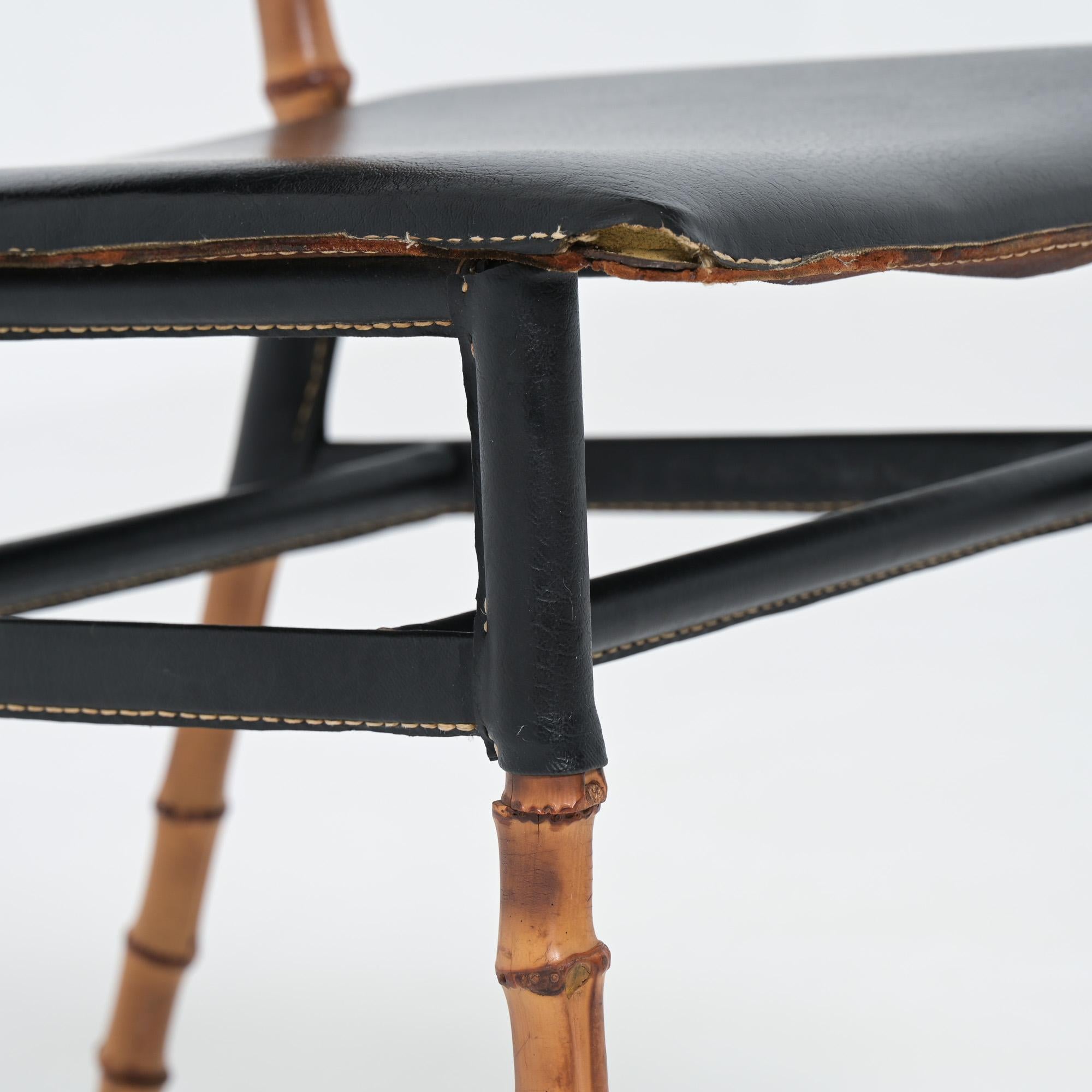 Jacques Adnet bamboo chair 8