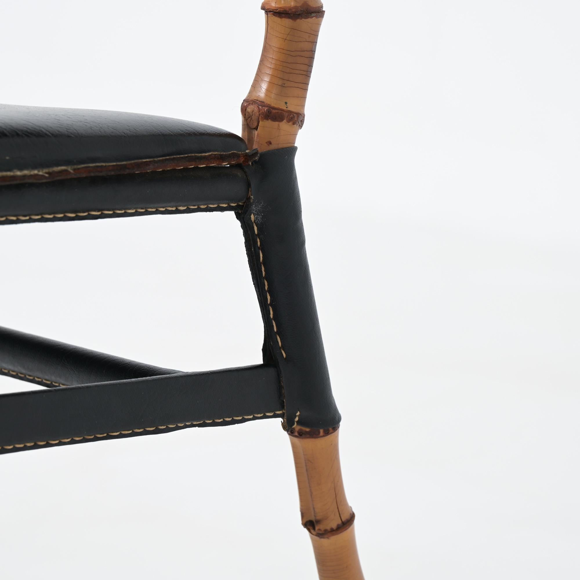 Jacques Adnet bamboo chair 9