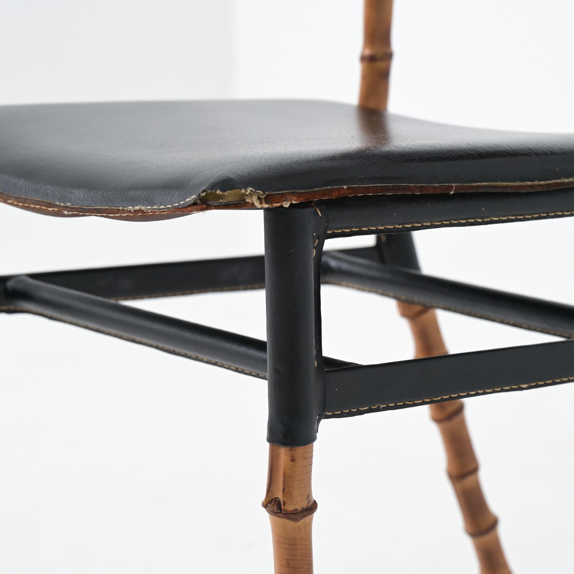 Jacques Adnet bamboo chair 10