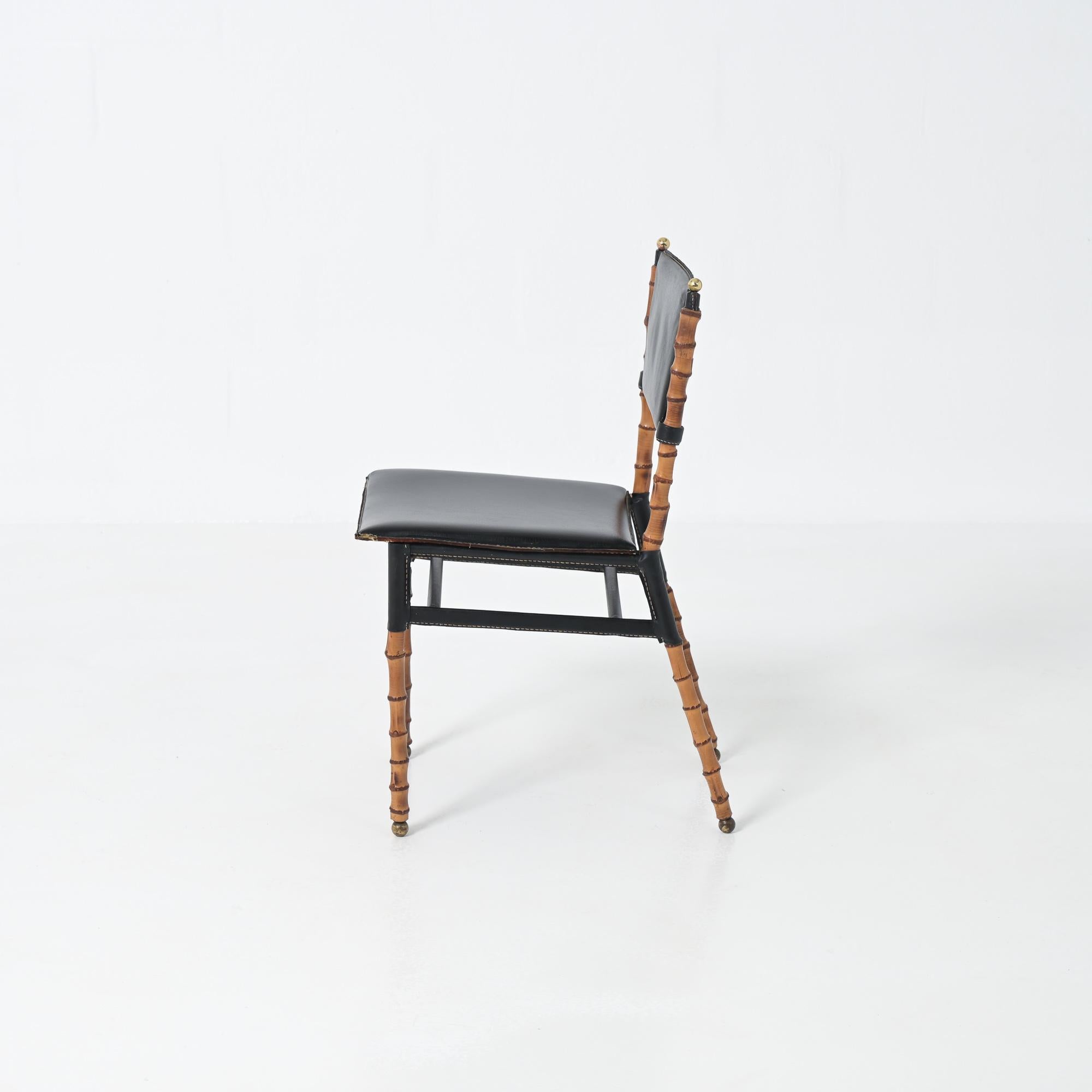 Jacques Adnet bamboo chair 11