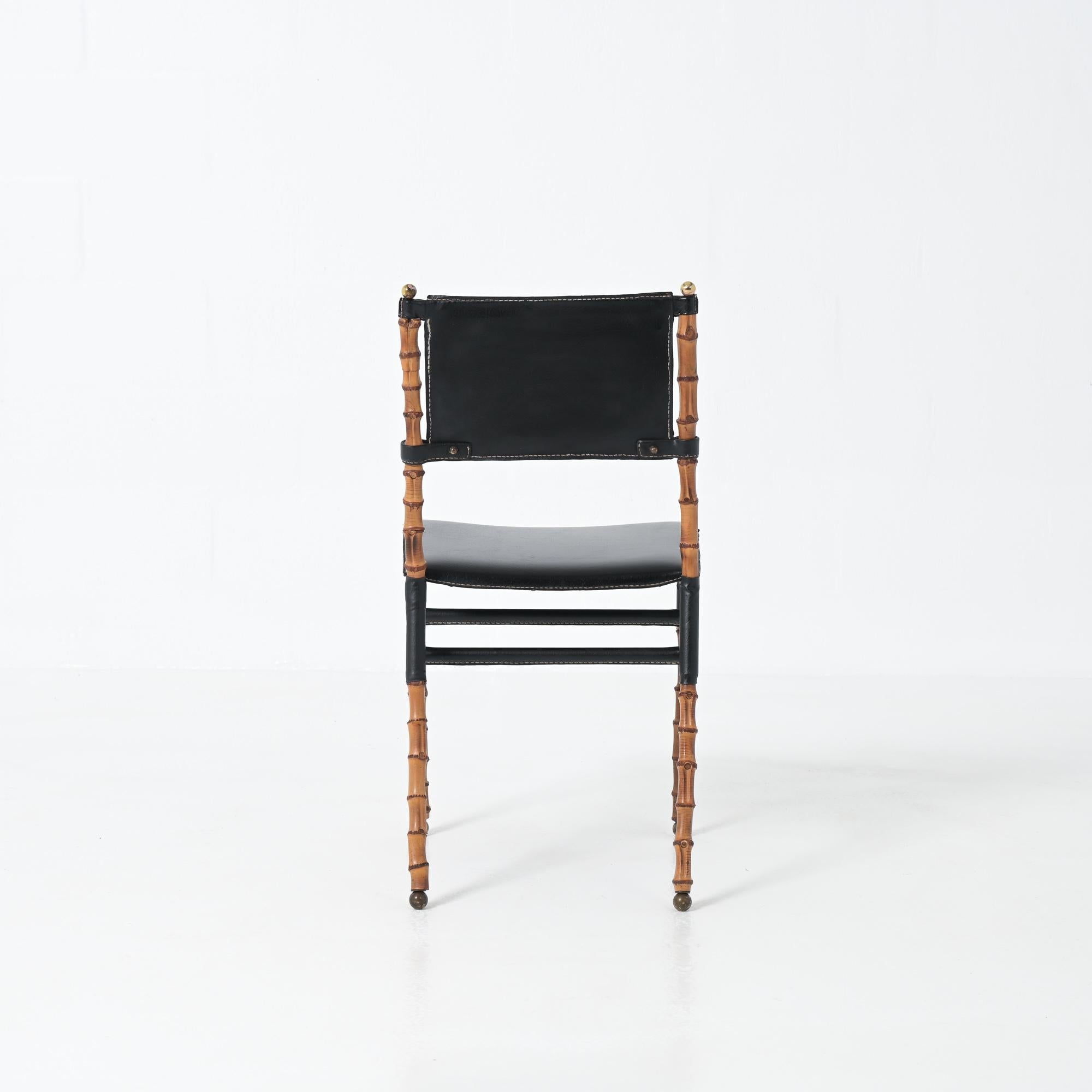 Jacques Adnet bamboo chair 13