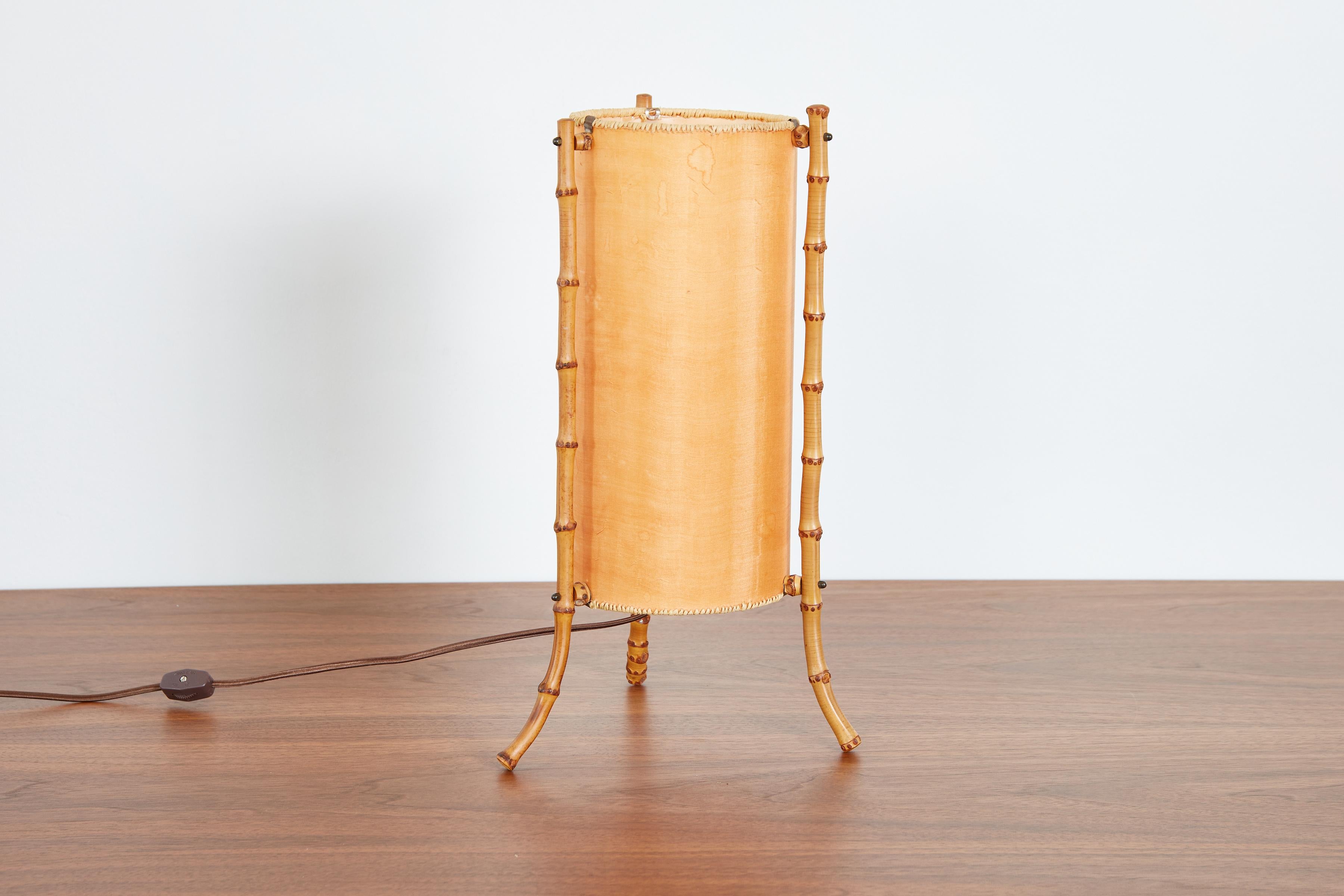 French Jacques Adnet Attributed Table Lamp For Sale