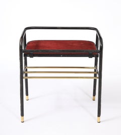 Jacques Adnet Bedside Table, France, 1950's