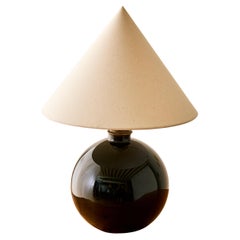 Jacques Adnet Black Table Lamp